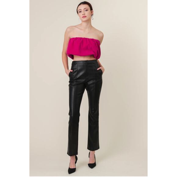 NWT! Line & Dot Reina Vegan Leather Chic Pants - Size Small - Picture 5 of 15